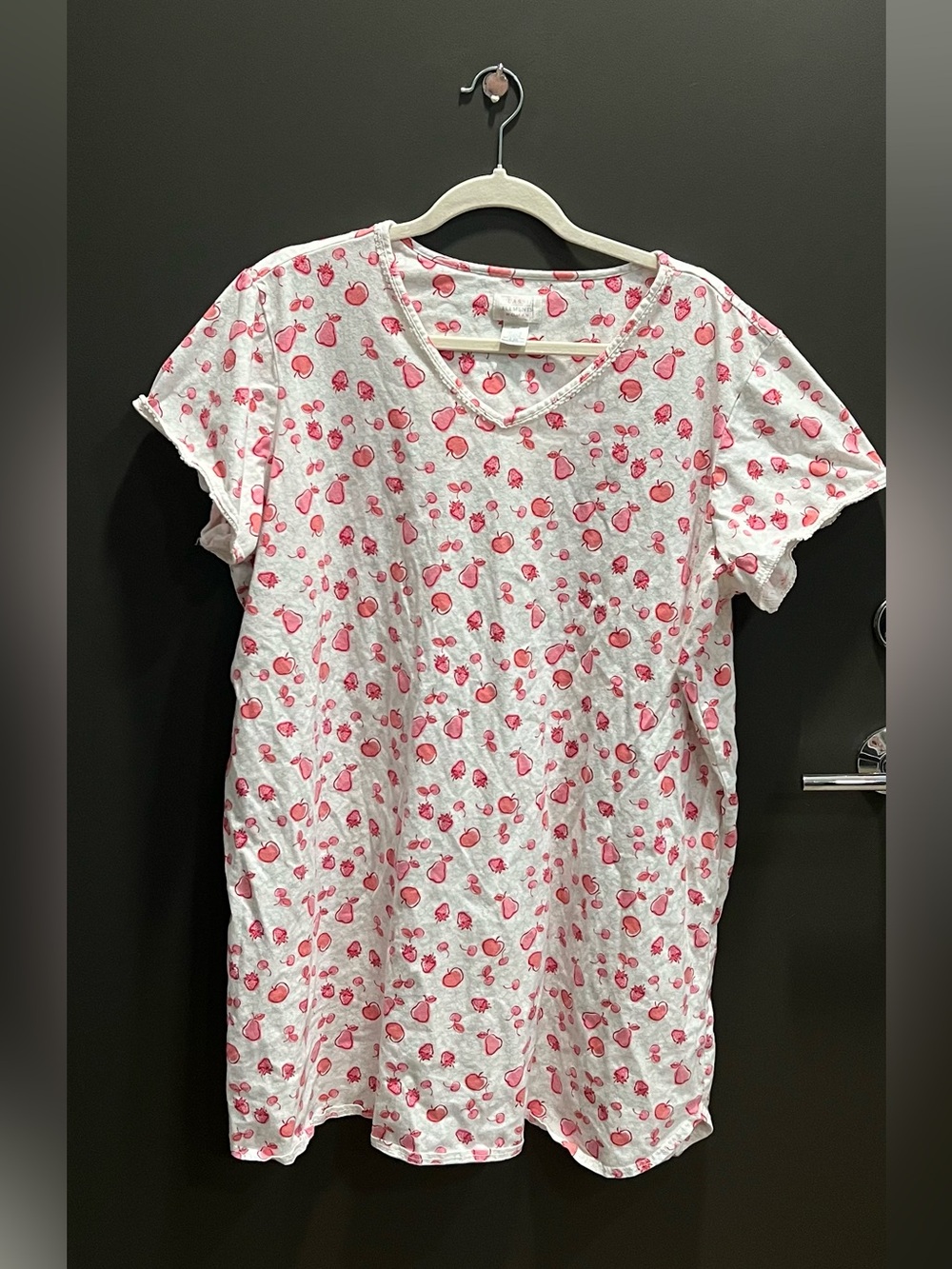 Classic Elements Fruit Print Cotton Nightgown 1X/2X